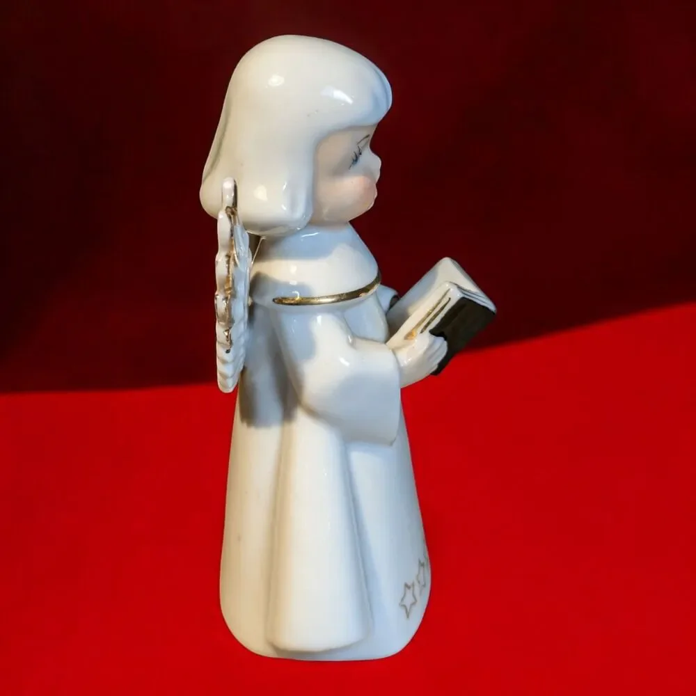 Christmas Angel Vintage 1950s CHASE Singing Choir Figurine Porcelain JAPAN 4.5